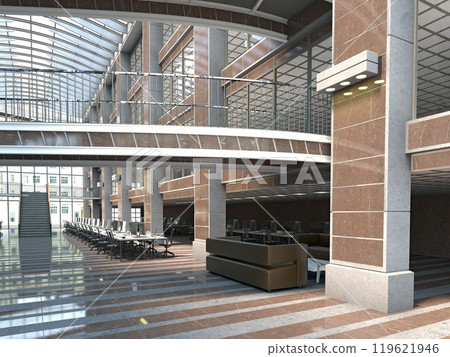 A modern open-plan office space 119621946