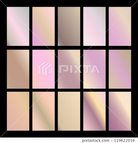 Mobile screen lock display collection of colorful backgrounds in trendy neon colors. Modern screen vector design for mobile app. Soft color abstract pastel holographic gradients. Swatches for design Mobile screen lock display collection of colorful backgrounds in trendy neon colors. Modern screen vector design for mobile app. Soft color abstract pastel holographic gradients. Swatches for design 119622016