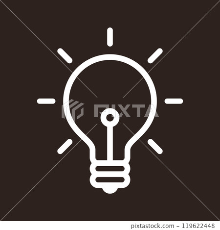 Bulb icon, light bulb sign, lamp symbol, ideas and innovation concept 119622448