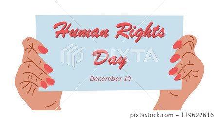 Vector banner for Human Rights Day 119622616