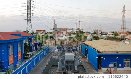 A Outdoor Electrical Substation In Ho Chi Minh City.\, Vietnam. A Outdoor Electrical Substation In Ho Chi Minh City.\, Vietnam. 119622640