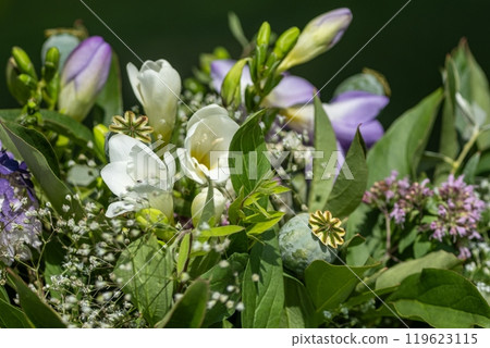 Close-Up of Fresh Floral Arrangement in Bloom Close-Up of Fresh Floral Arrangement in Bloom 119623115