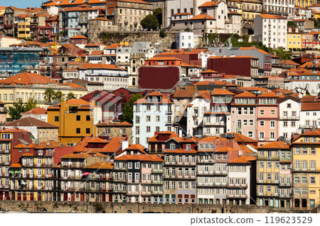 Colorful Houses of Porto Ribeira with Traditional Facades 119623529
