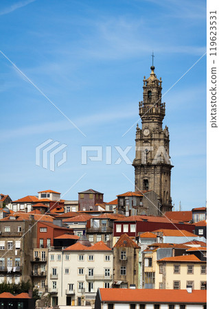 Clerigos Church and Old Traditional Houses on Porto City Clerigos Church and Old Traditional Houses on Porto City 119623531