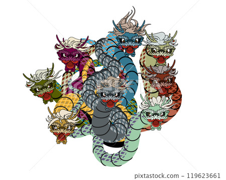 Yamata no Orochi horizontal line Yamata no Orochi horizontal line 119623661