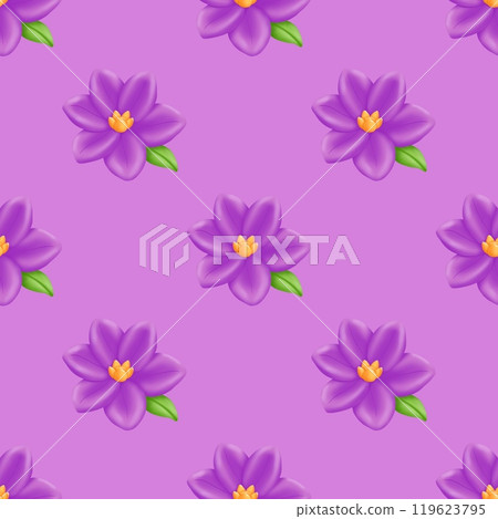 seamless pattern with colorful flowers 119623795
