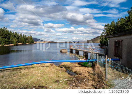 The pump station at Lough Anna, the drinking water supply for Glenties and Ardara - County Donegal, Ireland The pump station at Lough Anna, the drinking water supply for Glenties and Ardara - County Donegal, Ireland 119623800