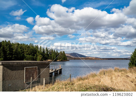 The pump station at Lough Anna, the drinking water supply for Glenties and Ardara - County Donegal, Ireland 119623802