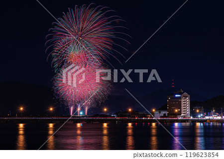 從舞鶴橋看九州花火大會 119623854