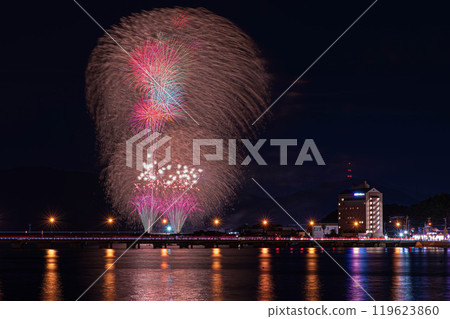 從舞鶴橋看九州花火大會 119623860