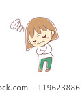 一個感到焦慮的女孩 119623886