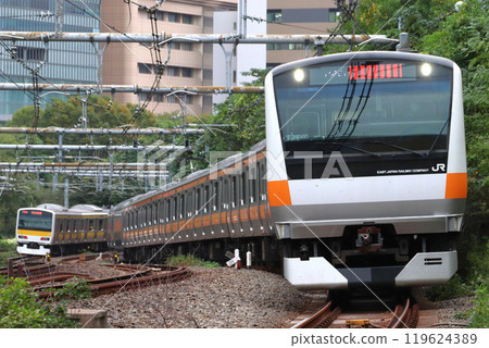 [JC] Chuo Rapid Line E233 Series Train (Green Car Attached - Rapid) 119624389