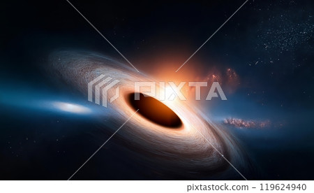 Black holes and nebulae in space 119624940