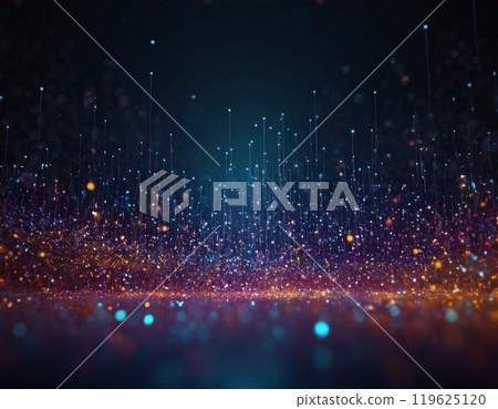 abstract bokeh background with glowing particles 119625120