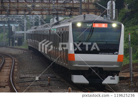 [JC] Chuo Line Rapid Train E233 Series 10-Car Train (Rapid: Tokyo bound) 119625236