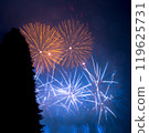 Fireworks that draw a beautiful parabola 119625731
