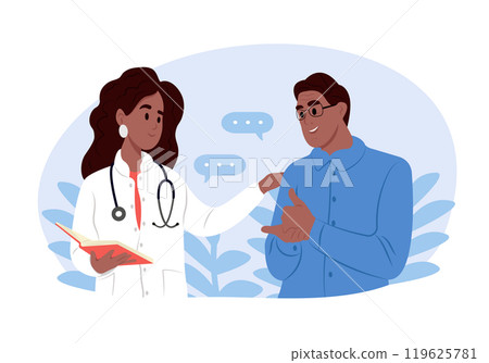 National Home Care and Hospice Month. Help and support for an elderly man. Disability, rehabilitation or healing. Pension, physiotherapy. 119625781
