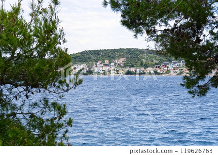 View of the picturesque Mediterranean village of Komiza on the island of Vis, Croatia View of the picturesque Mediterranean village of Komiza on the island of Vis, Croatia 119626763