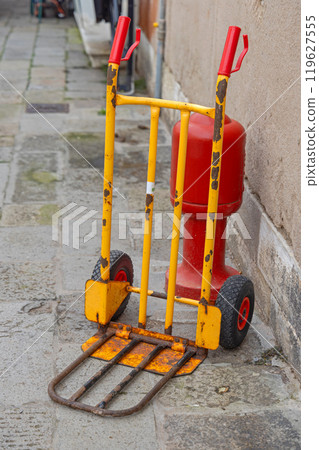 Delivery Cart Venice Italy Delivery Cart Venice Italy 119627555