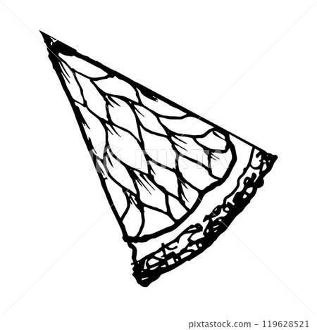 Vector hand drawn ink illustration of tangerine citrus slices for summer, tropical designs, kitchen decor, food packaging, drinks, Christmas prints, farm fruits Clipart for cafe menu and cocktail card Vector hand drawn ink illustration of tangerine citrus slices for summer, tropical designs, kitchen decor, food packaging, drinks, Christmas prints, farm fruits Clipart for cafe menu and cocktail card 119628521