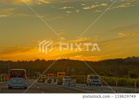 Sunset on the Noto Satoyama Kaido Sunset on the Noto Satoyama Kaido 119629749