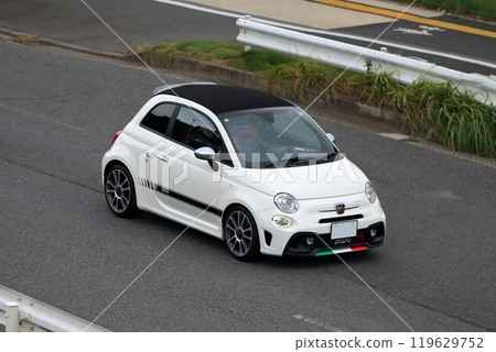 White Italian car image 119629752