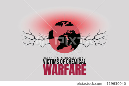 Day of Remembrance for All Victims of Chemical Warfare. smart design, Holiday concept. Template for background, banner, card, poster  119630040