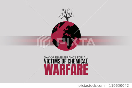 Day of Remembrance for All Victims of Chemical Warfare. smart design, Holiday concept. Template for background, banner, card, poster  119630042