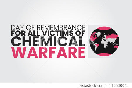 Day of Remembrance for All Victims of Chemical Warfare. smart design, Holiday concept. Template for background, banner, card, poster  119630043