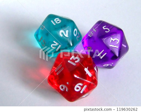 Group of three dices 119630262