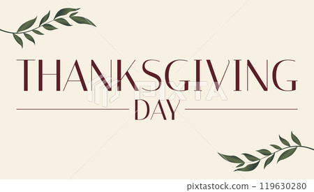 Happy Thanksgiving day simple and smart design templet Happy Thanksgiving day simple and smart design templet 119630280