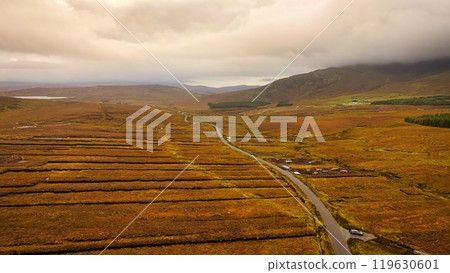 Glengesh Pass in Donegal Ireland the typical Irish landscape in County Donegal 119630601