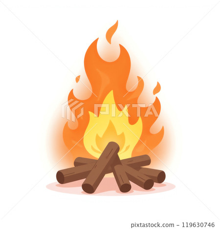 The warmth of the flames 119630746