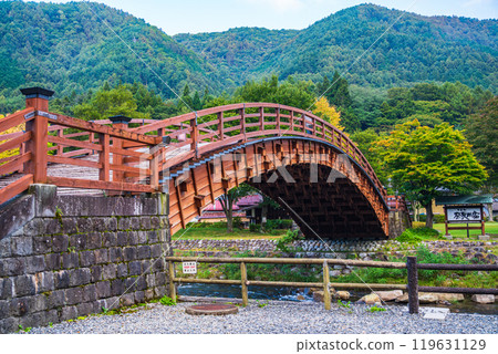 [Nagano Prefecture] Naraijuku and Kiso Bridge, early morning 119631129