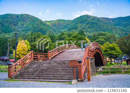 [Nagano Prefecture] Naraijuku and Kiso Bridge, early morning 119631140