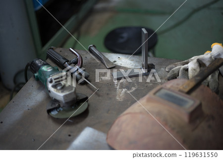 Parts being welded 119631550