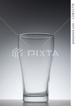 A clear, empty glass A clear, empty glass 119631776