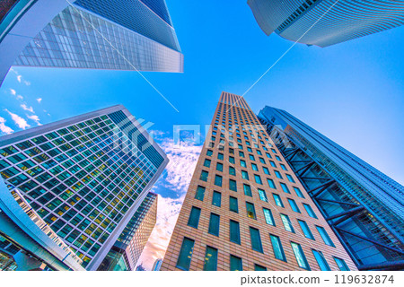 日本東京城市景觀走向明天...汐留辦公區和百合海鷗的景色。邁向新時代=27日 日本東京城市景觀走向明天...汐留辦公區和百合海鷗的景色。邁向新時代=27日 119632874