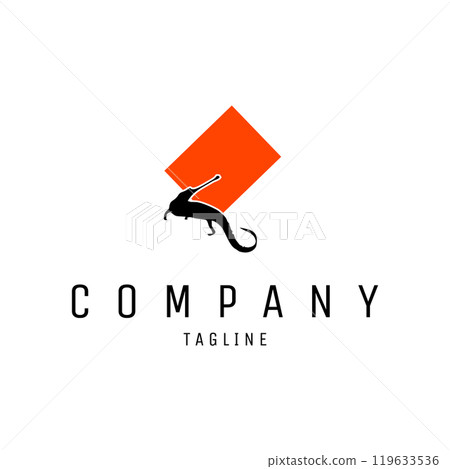 vintage alligator logo silhouette view from back with style. a fierce freshwater animal with sharp teeth. best for logo, badge, emblem, icon, sticker design. available in eps 10 vintage alligator logo silhouette view from back with style. a fierce freshwater animal with sharp teeth. best for logo, badge, emblem, icon, sticker design. available in eps 10 119633536