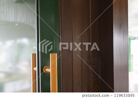 Beautiful coffee shop or cafe restaurant interior retro decoration 119633895