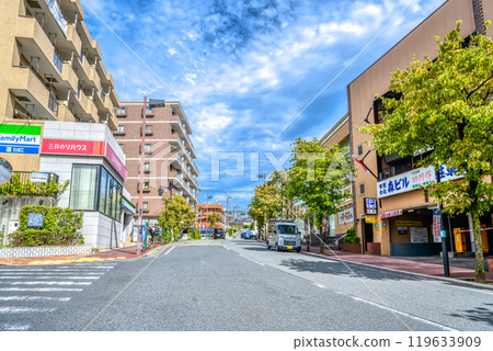 Urban landscape of Aoba Ward, Yokohama City, Ichigao Station 119633909