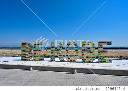 神戶市須磨海灘設立「BE KOBE」紀念碑 神戶市須磨海灘設立「BE KOBE」紀念碑 119634344