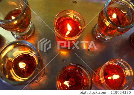 Red candles in a Chinese temple Vietnam 2 Red candles in a Chinese temple Vietnam 2 119634350
