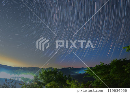 Starry sky over Lake Sasagawa, Chiba Prefecture Starry sky over Lake Sasagawa, Chiba Prefecture 119634966