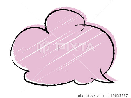 handwritten speech bubble handwritten speech bubble 119635587