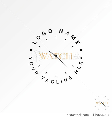 Logo design graphic concept creative premium vector stock image graphic initial text word watch font clockwise sync Related monogram typography reload 119636097