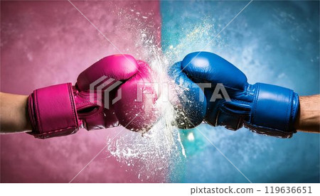 拳擊手套拳頭拳擊戰鬥衝突 119636651