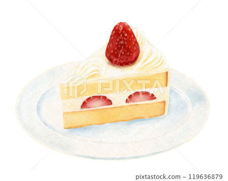 Watercolor shortcake 119636879
