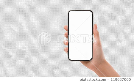 Frame, smartphone, smartphone, hand, woman, mockup 119637000