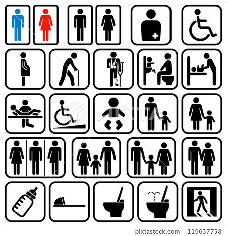 Public facility sign set 119637758